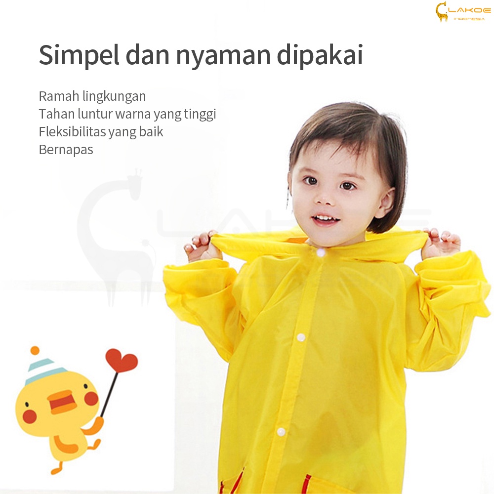 LAKOE Jas Hujan anak Mantel Hujan Anak raincoat anak