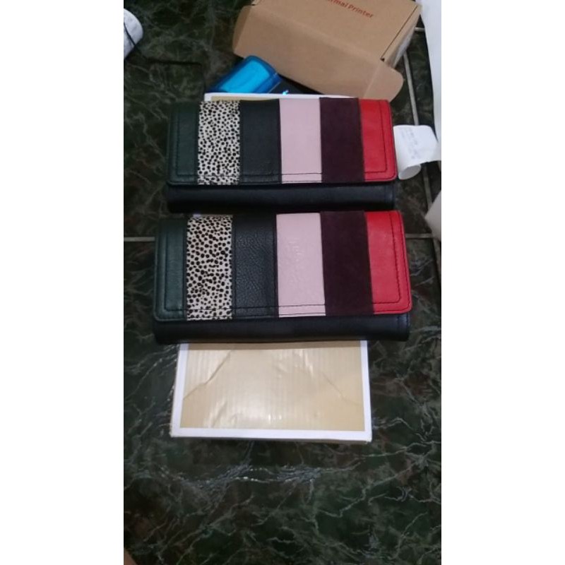SALE 799,000 DOMPET FOSSIL LOGAN PATCHWORK ZIP