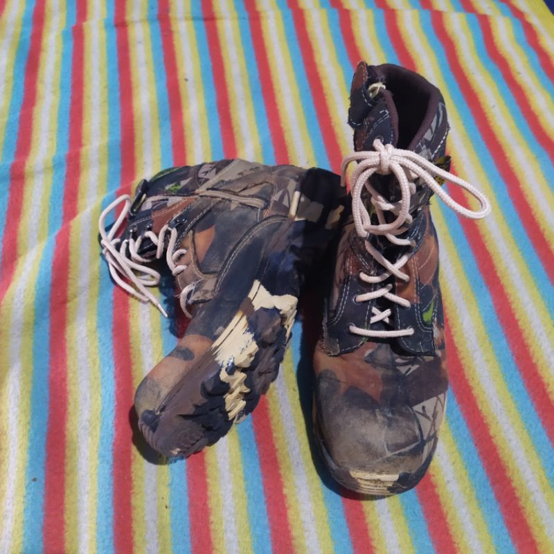 Sepatu pria laki laki boots safety WALKERS CAMO high 8 inch tactical jungle forest