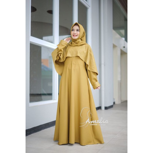 Gamis AZAHRA AMELIA FASHION Terbaru//Itycrepe//