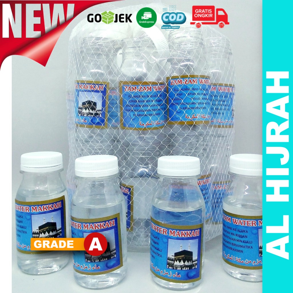 Botol kosong zam zam 80ml tutup segel per 25pcs