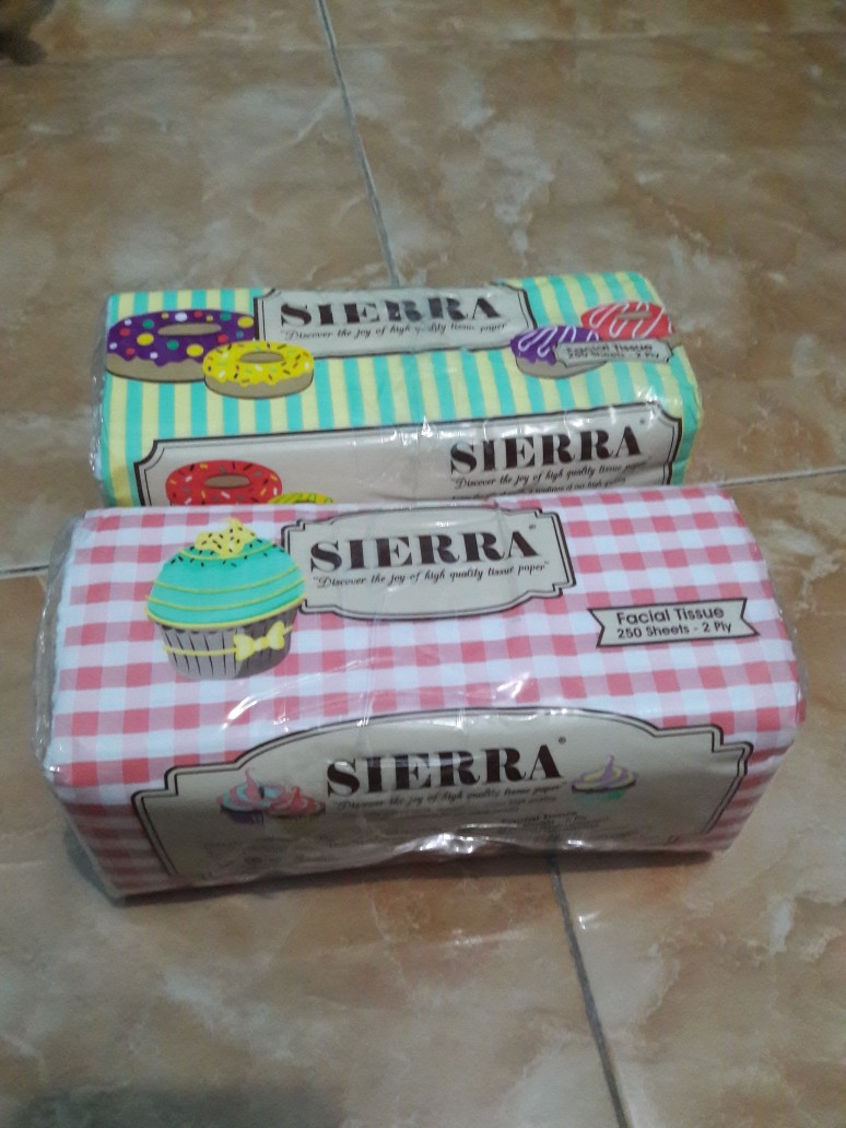 Sierra Facial Tissue 250 Sheets 2 Ply Tisu Wajah Kering Murah Merk Siera Sierra