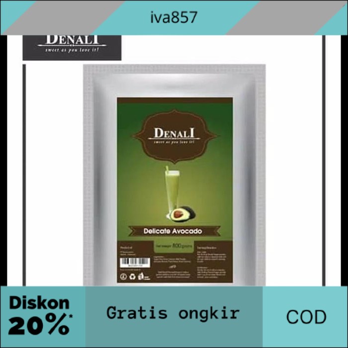 

PROMO POWDER AVOCADO DELICATE DENALI 800gr Bubuk Minuman Enak Halal GRATIS ONGKIR