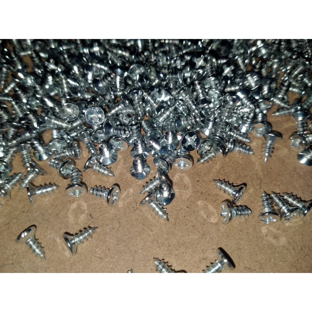 baut bingkai sekrup skrup pigura 5 dan 6 mm 100 pcs papan mdf 6mm tidak tembus kecil 4mm 5mm