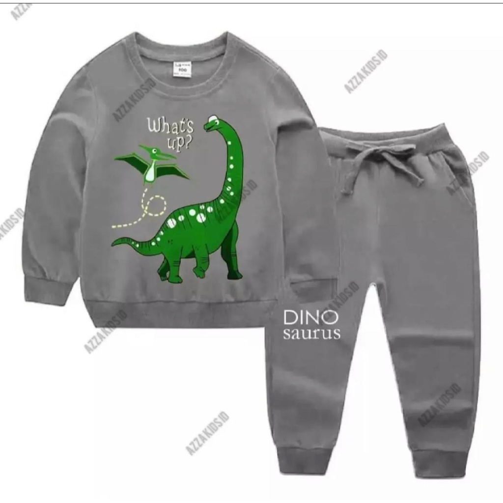 Baju Setelan Anak Terlaris Switer Joger Dinosaurus Jaket Anak Laki Laki Usia 1_5 Tahun