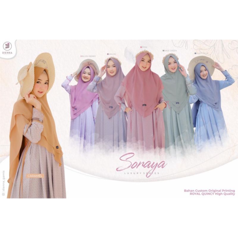 READY Soraya Dress set Khimar by Dienna