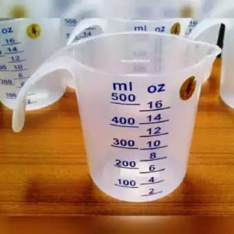 Gelas Takar Ukur plastik 500ml takaran kue cake puding dapur masak measuring cup kitchen tools glass