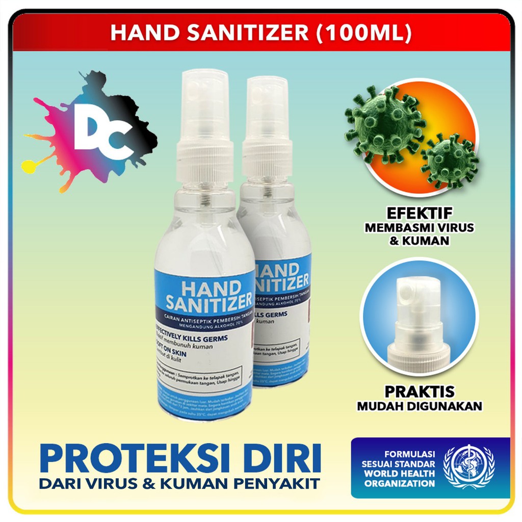 Hand sanitizer/ hand antiseptik / desinfektan tangan 100ml