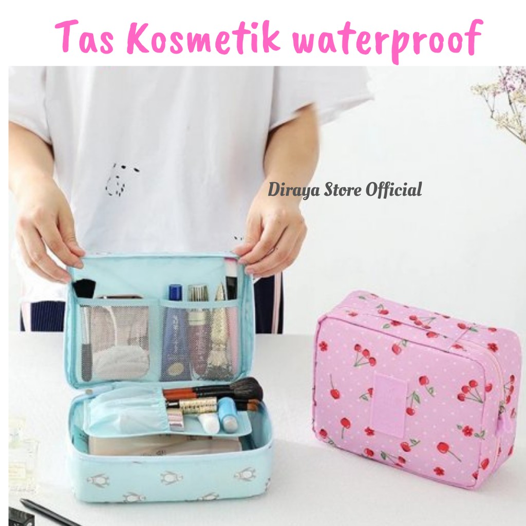 Diraya Tas Kosmetik Travel Pouch Tas Organizer Travel bag Import