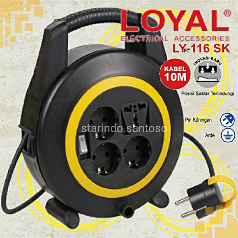 KABEL ROLL saklar 10 15 20 meter box kabel 10m 15m 20m Loyal Turbo Yunior