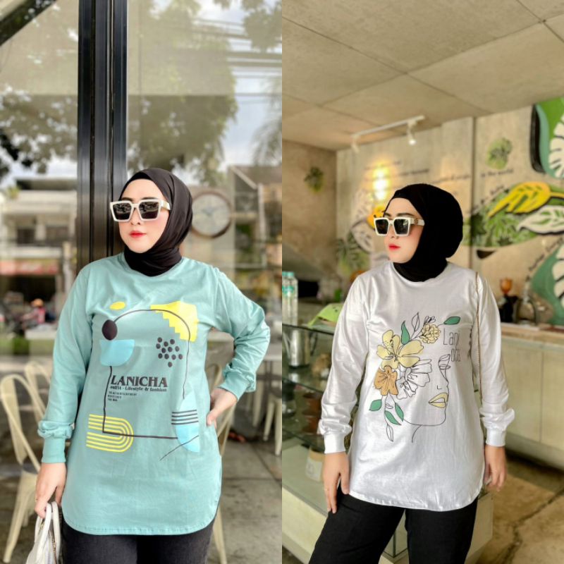 ATASAN LANICHA ORIGINAL TERBARU/TOP LANICHA/BLOUSE LANICHA/KAOS LANICHA