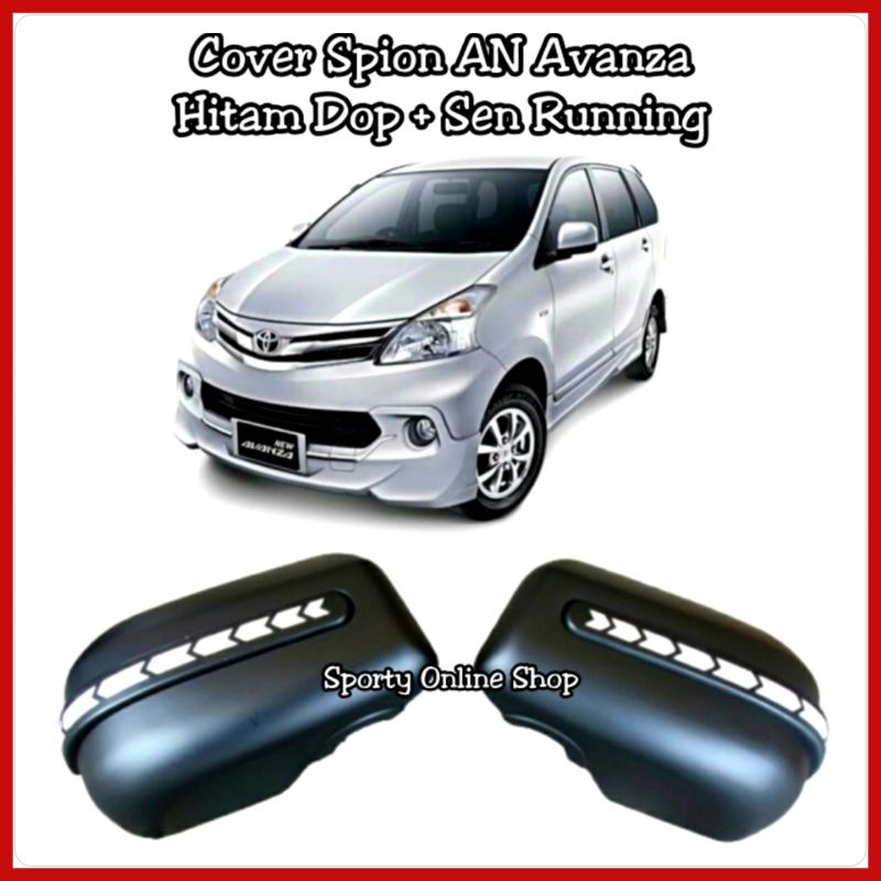 Cover Spion Avanza New 2012 ON Hitam Dop + Lampu Sen Running