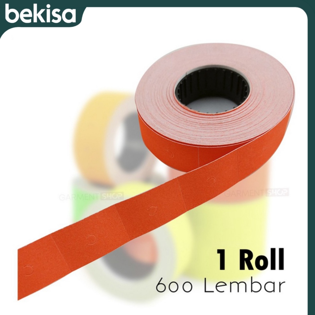 

3I Isi Label Harga Alat Labeller Refill 2 Baris Warna