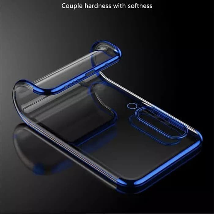 Vivo Y19 Soft Case Luxury Plating List Chrome