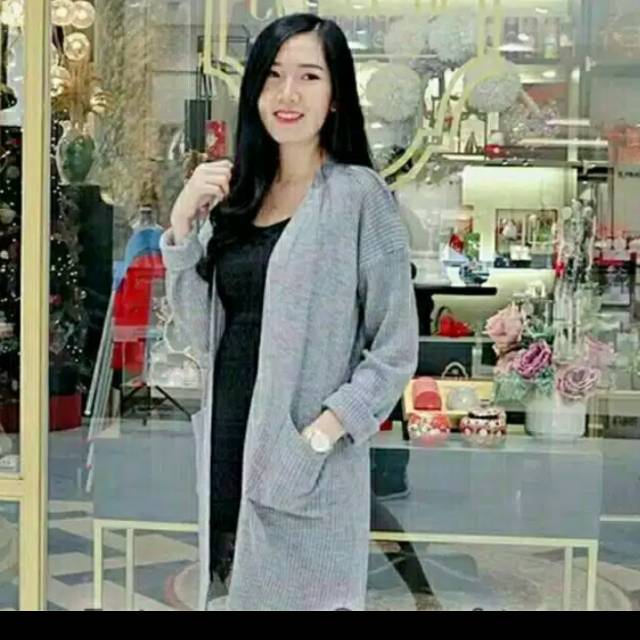 OBRAL 25 RIBU !! lONG CARDY BELLE RAJUT PREMIUM.