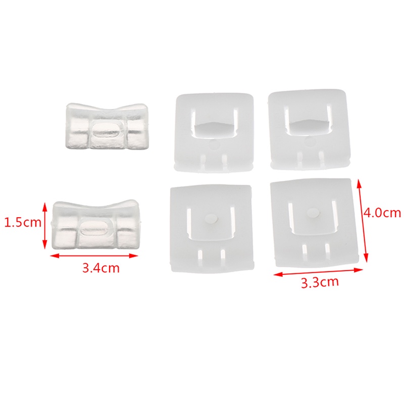 {LUCKID}6pcs siut Seat buckle Clip Runner Guide 435881203A C10 For GOLF MK1 MK2 MK3