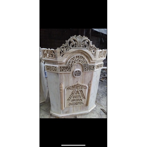 mimbar ukir minimalis / podium sederhana / mimbar murah jepara