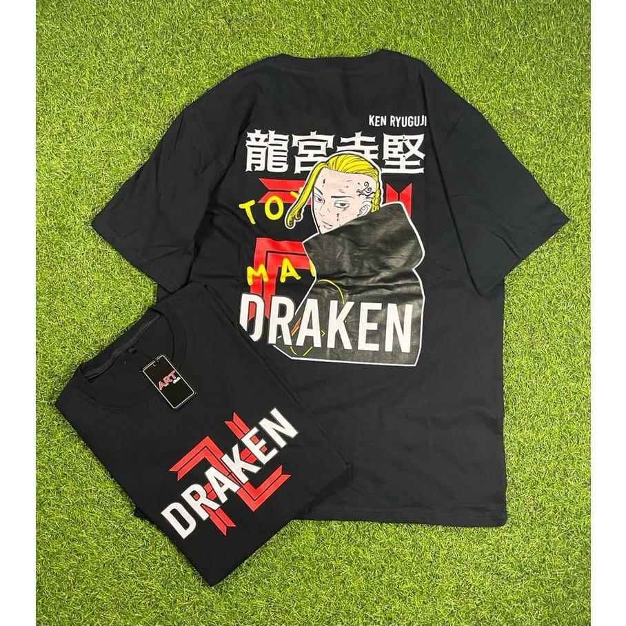 baju kaos pria/kaos draken/kaos jepang/baju distro/baju cowok/atasan pria/kaos polos/kaos pria lengan pendek/kaos oblong/kaos kekinian