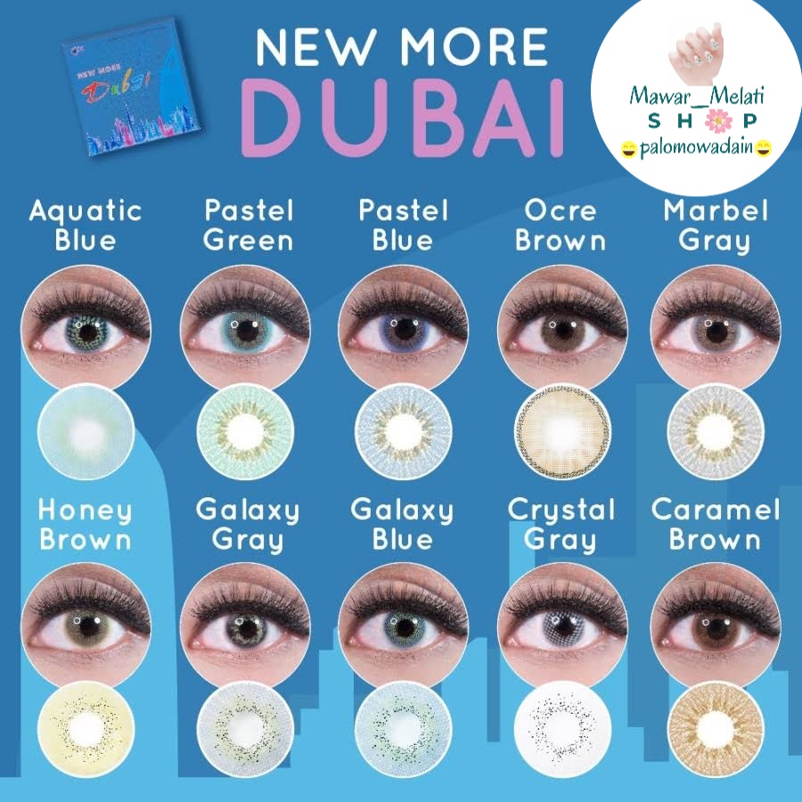 Softlens Dubai plano / soflen more dubai diameter 14,5 ORIGINAL Ner More Dubai