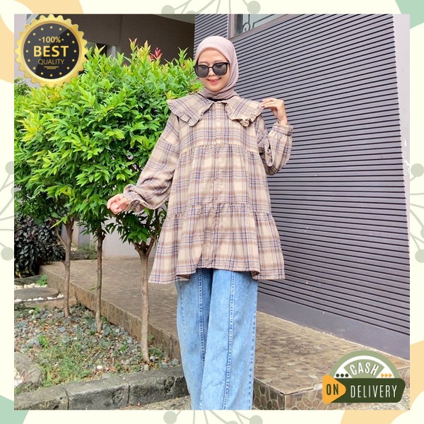Tunik Wanita Terbaru Atasan Wanita Kekinian Baju Muslim Cewek Fashion Cewek Import Buju Dewasa Casua