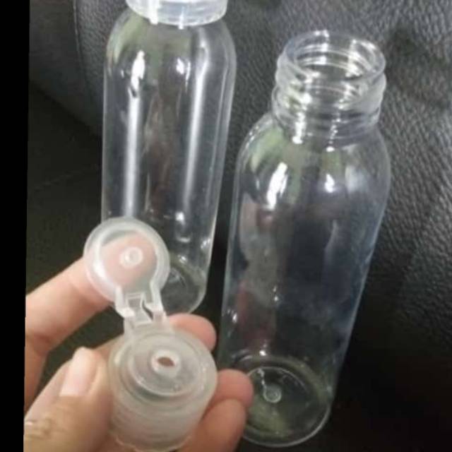 BOTOL PLASTIK FLIPTOP 100ML