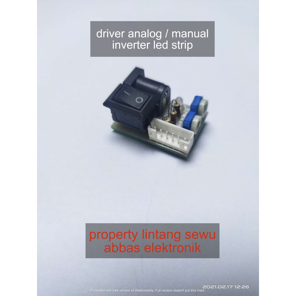 MODUL DRIVER ANALOG MANUAL INVERTER LED STRIP LIDI 12V - 24V