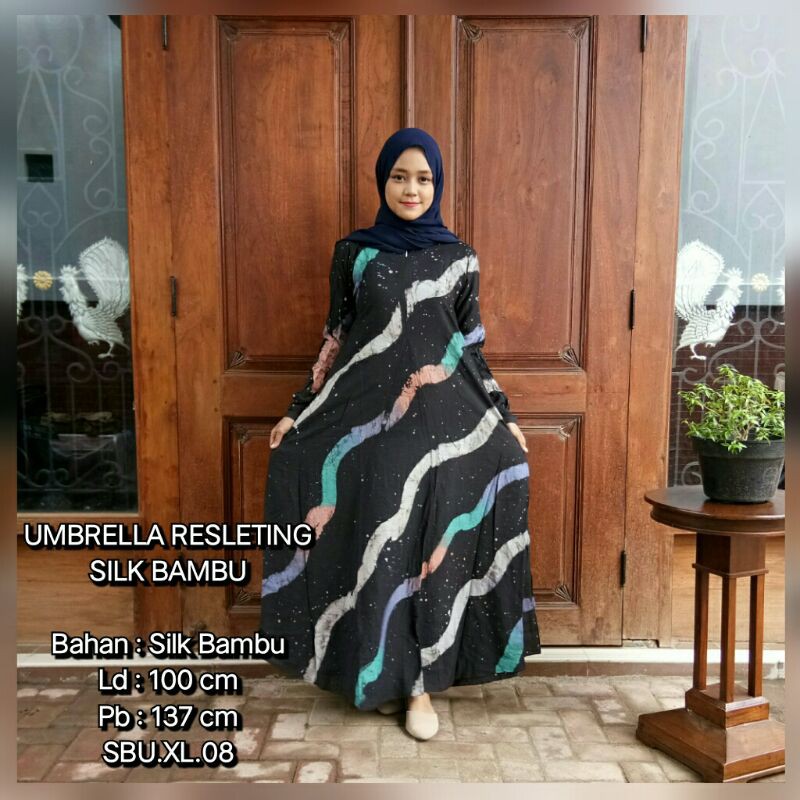 GAMIS TWILL ORI SIZE XL BAHAN TWILL ORI, GAMIS SILK BAMBU SIZE XL BAHAN SILK BAMBU