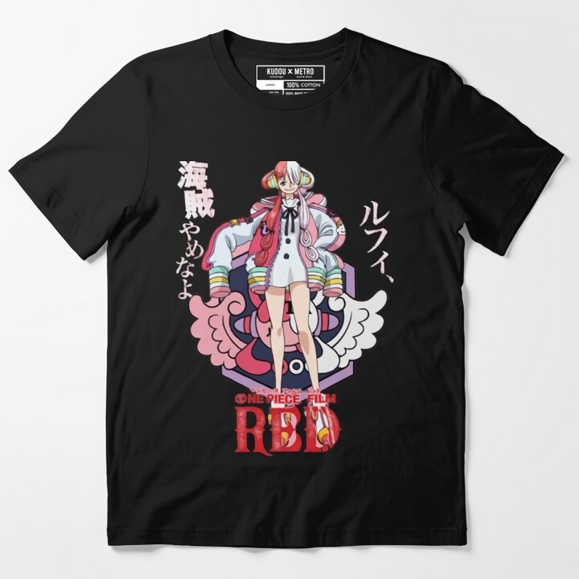 Tshirt Uta Movie Red Character Anime Manga One Piece Kaos Onepiece Bajak Laut Pirate Nakama Mugiwara