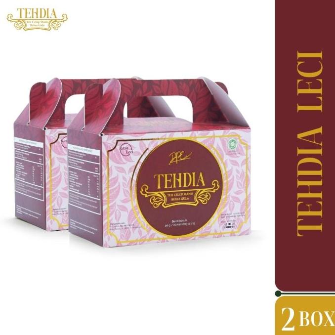 

[COD] TEHDIA Leci Teh Celup Manis Bebas Gula 20s x 2 box [COD]
