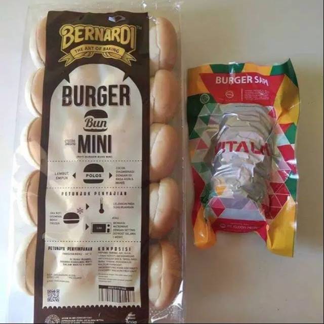 Jual Paket Bernardi Roti Burger Isi Dan Vitalia Daging Burger Gr