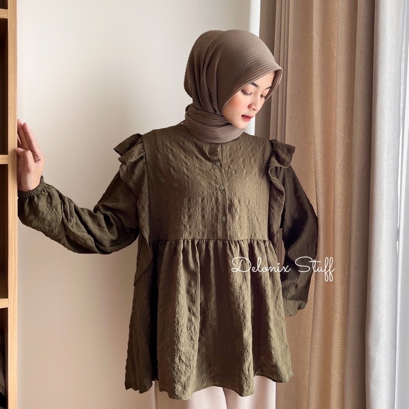 Lavera crinkle blouse