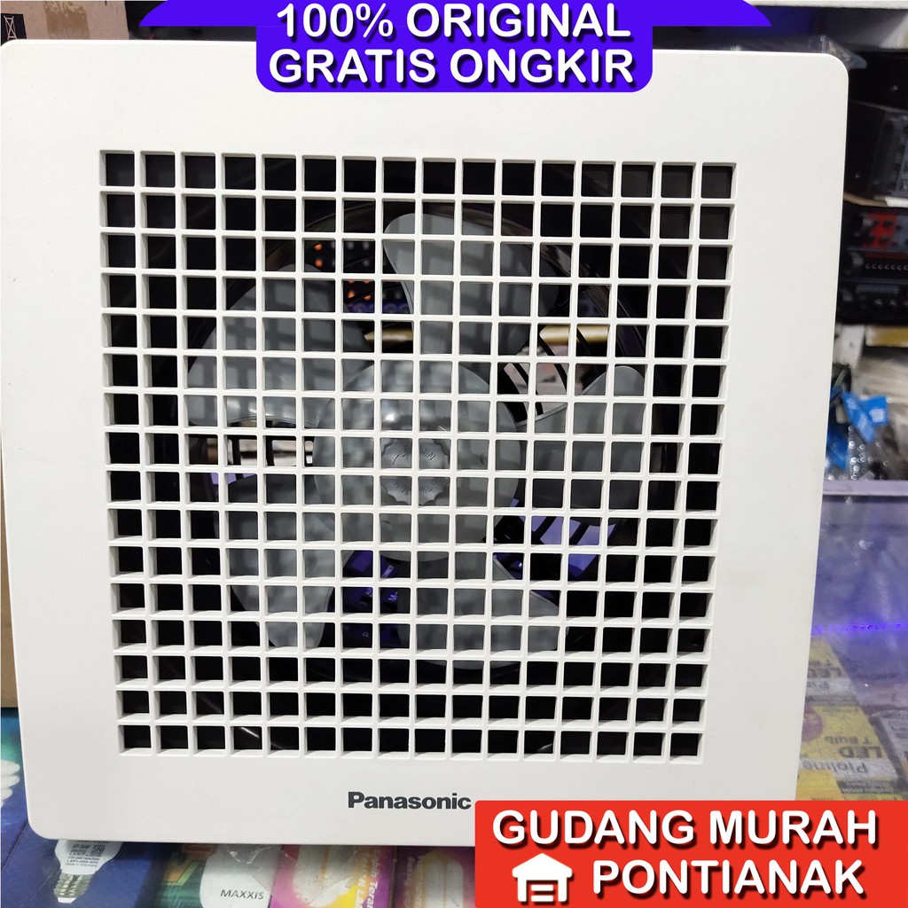 Exhaust Fan Plafon Ceiling Panasonic FV-20TGU wall hexos fan penyedot udara hawa panas asap