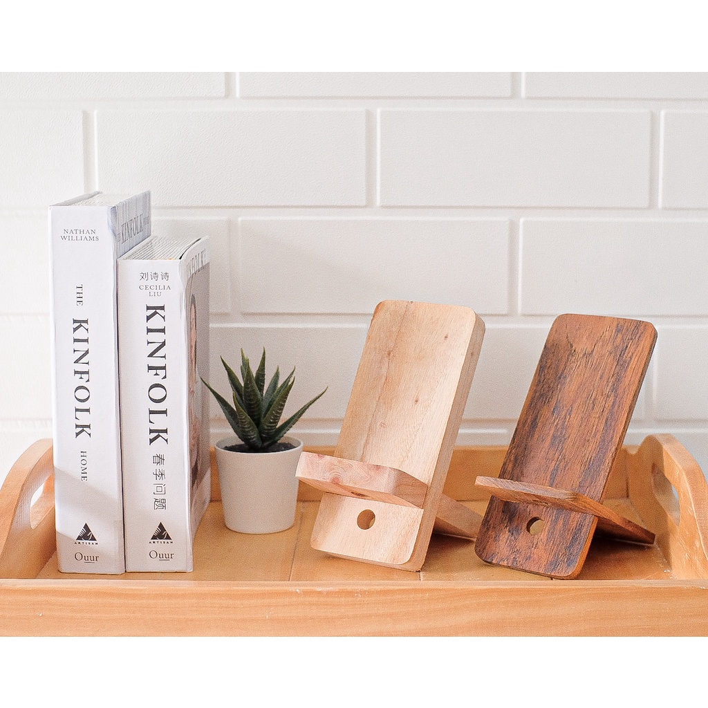 TATAKAN HP KAYU PHONE HOLDER WOOD