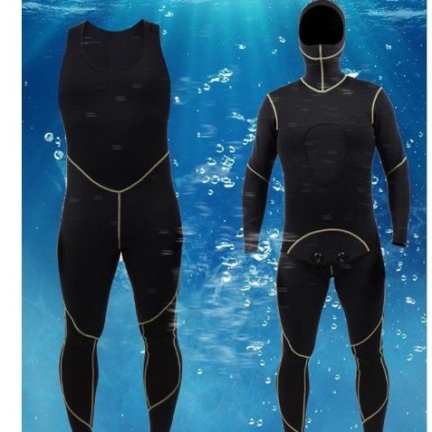Baju Diving Rash Guard Pria Pakaian Renang Selam Pria Lengan Panjang Jumbo Oversize wetsuit pria 3mm