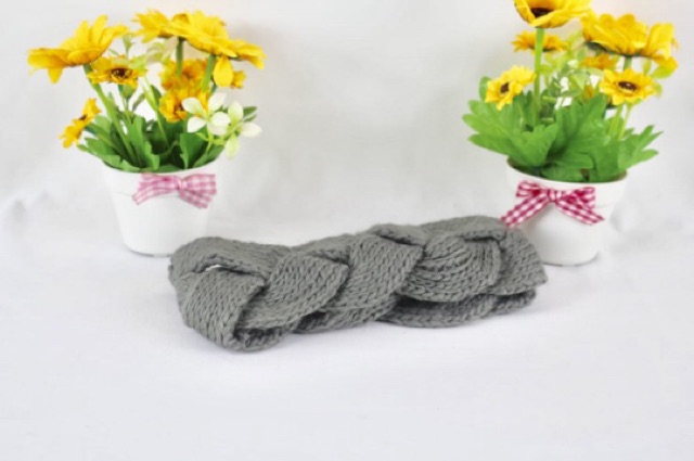 Bandana Rajut Wool Headband Winter Twist