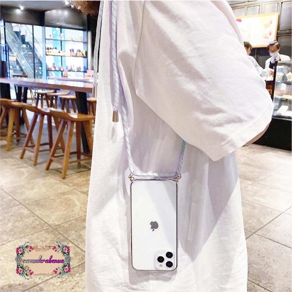 Softcase Slingcase Lanyard Bening Oppo A57 2022 A55 A57 A39 A74 A93 A76 A36 F1S A59 A54 A93 F19 PRO SB2512