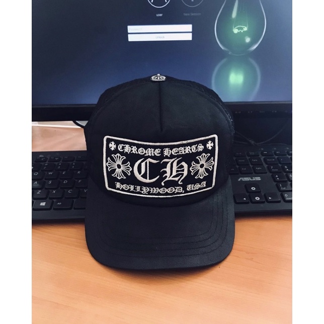 Chrome Hearts Trucker Hat and Zipper Hoodie Authentic Original