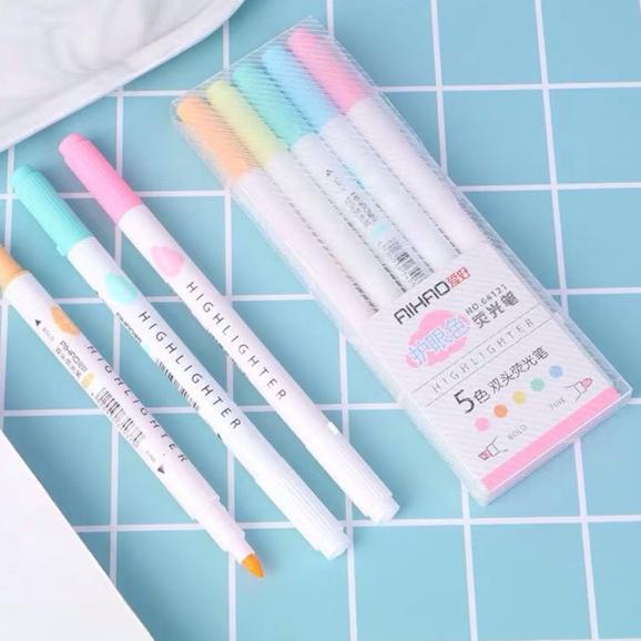 

Highlihgter Set Aihao Pastel Colour isi 5 .