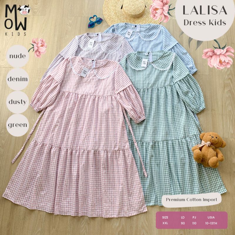 GARISA DRESS KIDS | ALILA DRESS | LALISA DRESS KIDS by MOOW KIDS