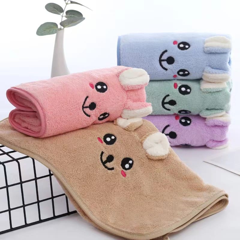 HANDUK BAYI LEMBUT MICROFIBER 50X100 HANDUK BAYI BEAR