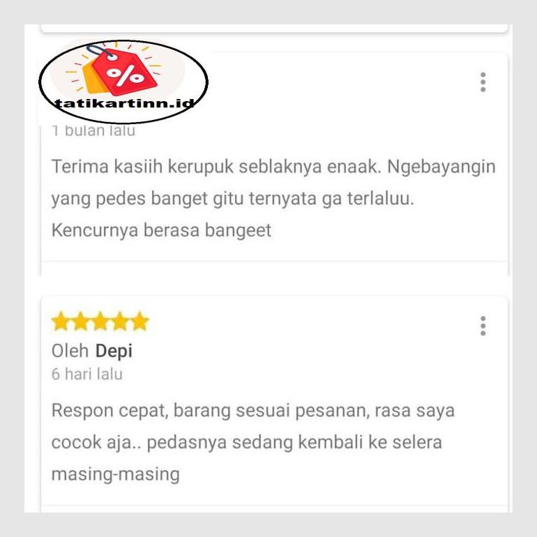 

S50Tat Kerupuk Seblak Pedas Gurih Aroma Kencur Atr05Ytt