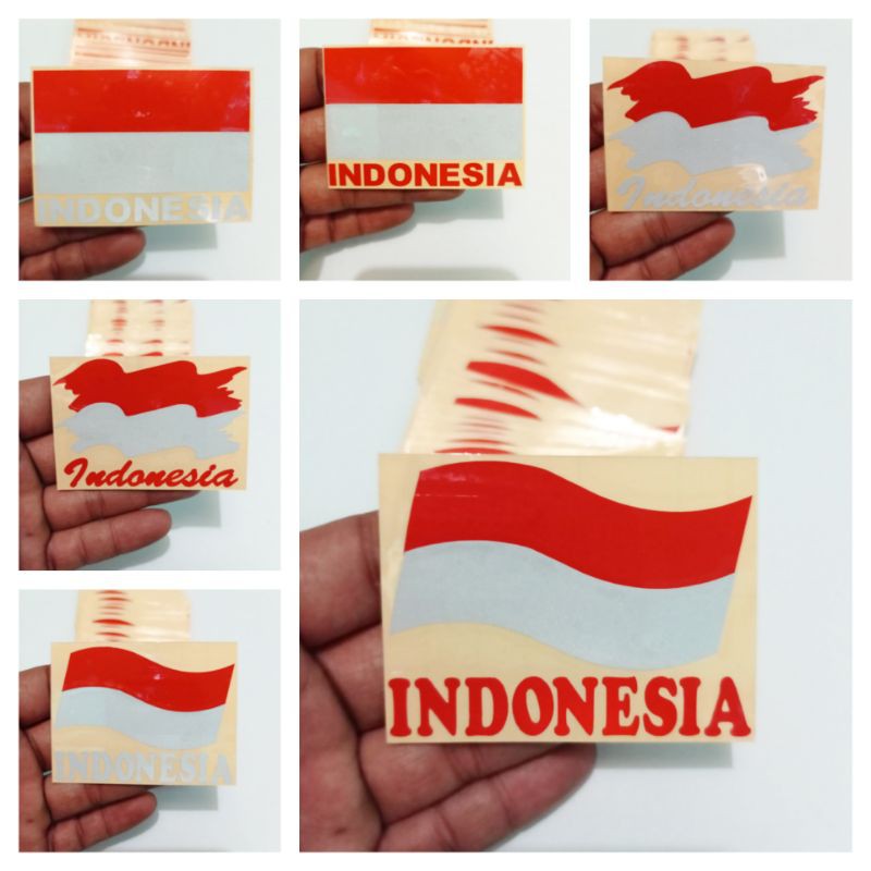 Sticker bendera sticker bendera indonesia