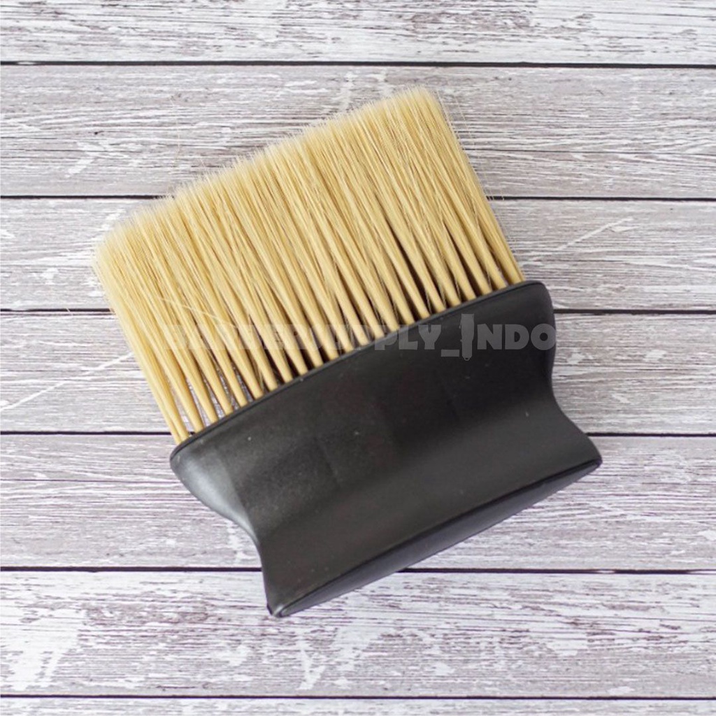 SIKAT / KUAS / BRUSH GEPENG NYLON HALUS NECK LEHER MUKA BARBER PANGKAS