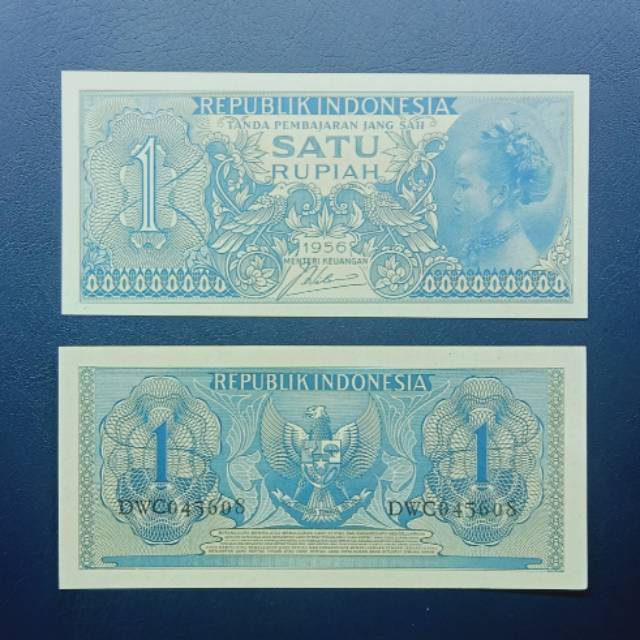 UANG KUNO 1 RUPIAH SUKU BANGSA TAHUN 1956