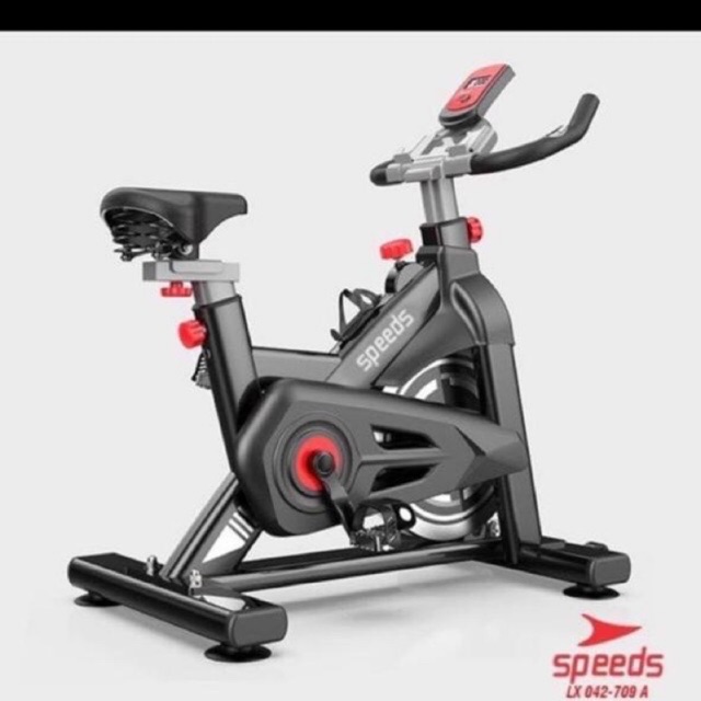 KHUSUS GOSEND SEPEDA STATIS SPINNING BIKE INDOOR GYM FITNESS SPEEDS 709 A NEW DESAIN +BONUS SATU SET