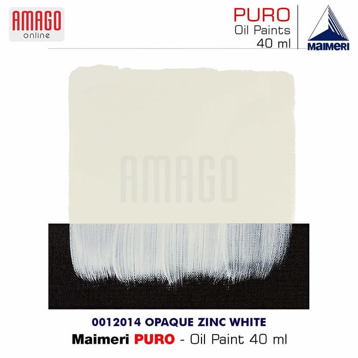 MAIMERI PURO - OIL PAINT - OPAQUE ZINC WHITE - 40ML - M0012014