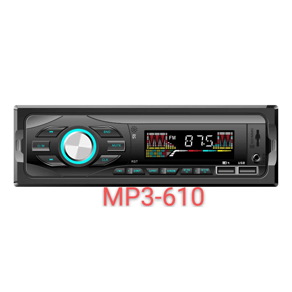 Taffware Tape Audio Mobil MP3 Player Bluetooth Wireless Receiver 12V - MP3-610 - Black