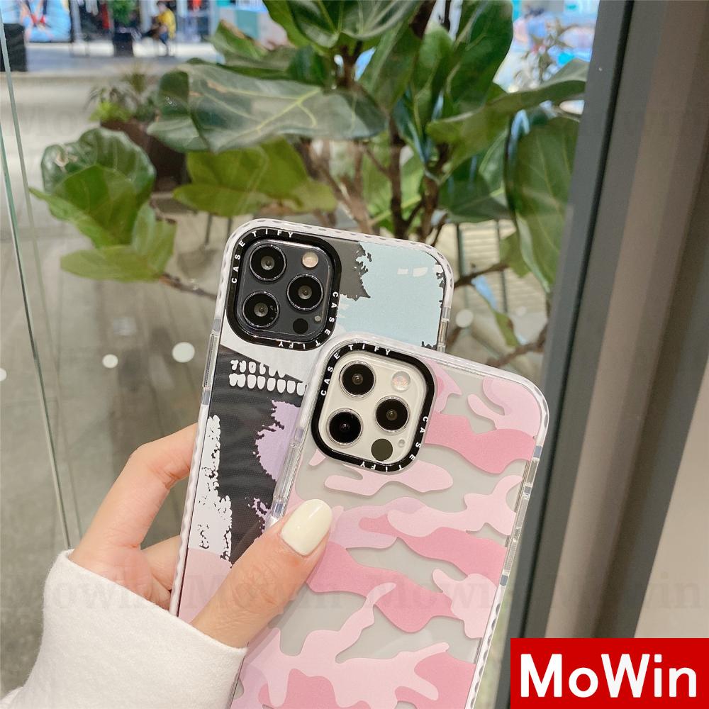 Mowin - Soft Case Tpu Transparan Motif Leopard Untuk Iphone 12 Pro Max 8 7plus Xr 12 Se 2020 Max 11 Pro Max 8plus Xs Mini