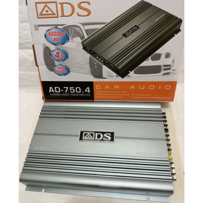 power amplifier mobil 4 chenel ads ad-750.4 mosfet
