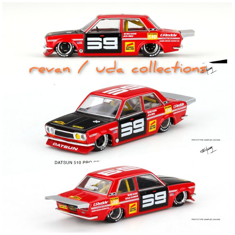 Mini GT MiniGT x Kaidohouse Kaido House Datsun 510 Pro Street SK510 Red